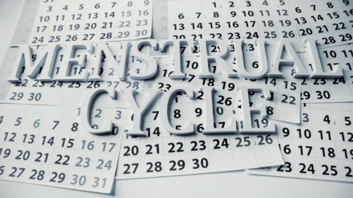 Image of menstrual cycle calendar