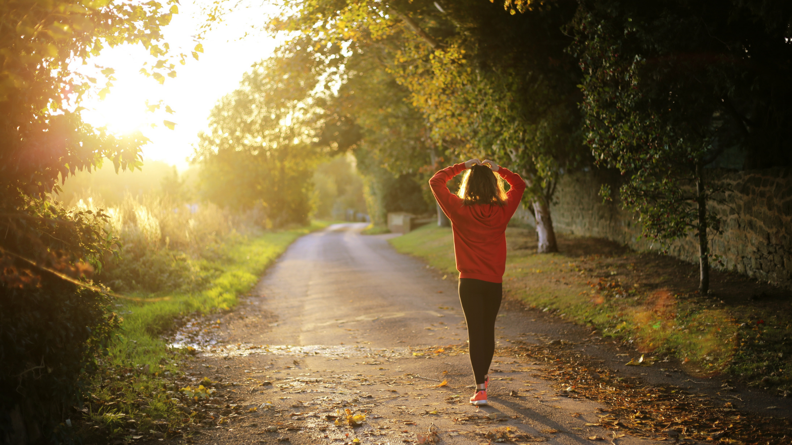 person going for a walk, walking