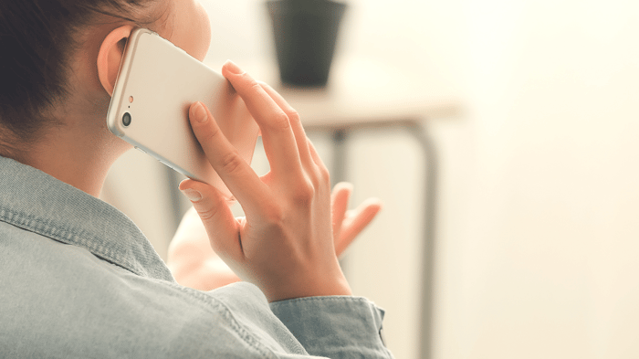 Woman talking on her phone